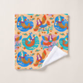 花鳥と人魚 バスタオルセット (ウォッシュタオル)