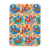 花鳥と人魚 マグネット (縦)