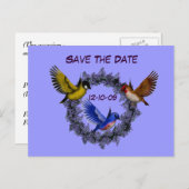 花鳥はがきに日付鳥を保存する 案内ポストカード (正面/裏面)