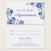 花鳥文様の予約カード (正面&裏面)