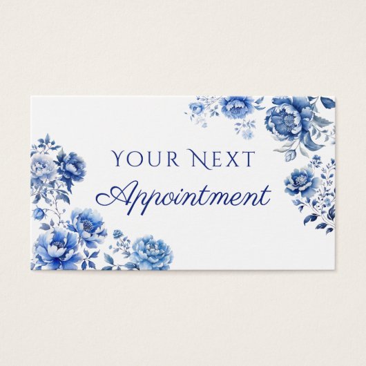 花鳥文様の予約カード (正面)