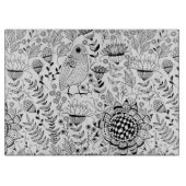 花鳥柄 カッティングボード (正面)