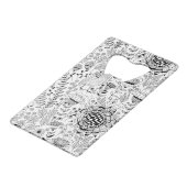 花鳥柄 クレジットカード栓抜き (裏面アングル)