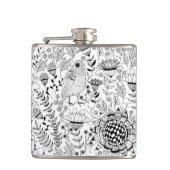 花鳥柄 フラスク (正面)