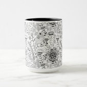 花鳥柄 マグカップ (中央)