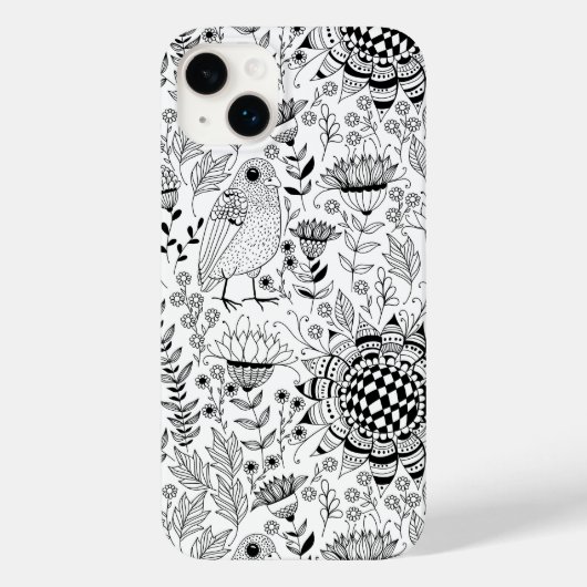 花鳥柄 Case-Mate iPhoneケース (裏面)