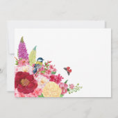 花鳥蝶の結婚式 招待状 (裏面)