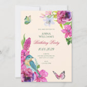 花鳥蝶 招待状 (正面)