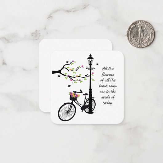 花鳥 ノートカード (正面/裏面インサイチュ)