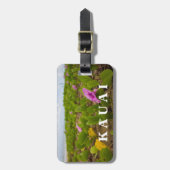 花麗湾高井朝顔紫色の花 ラゲッジタグ (正面縦)