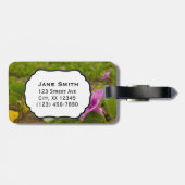 花麗湾高井朝顔紫色の花 ラゲッジタグ (裏面横)