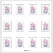 花11杯 シール (シート)