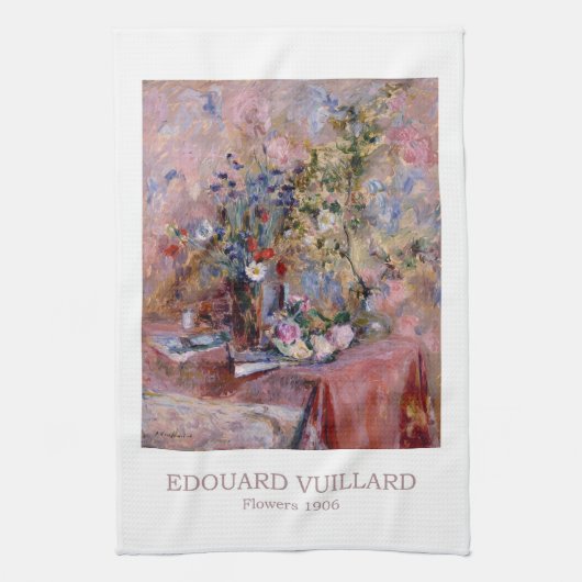 花1906 by Edouard Vuillard キッチンタオル (縦)
