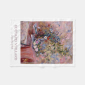 花1906 by Edouard Vuillard フリースブランケット (正面(横))