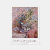 花1906 by Edouard Vuillard フリースブランケット (正面)