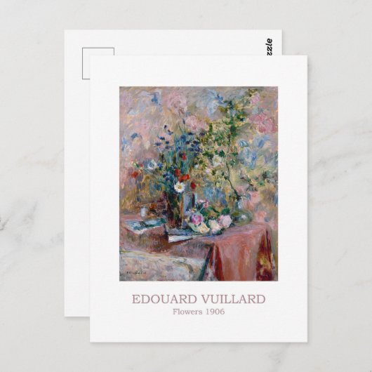 花1906 by Edouard Vuillard ポストカード (正面/裏面)