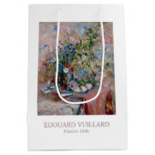 花1906 by Edouard Vuillard ミディアムペーパーバッグ (裏面)