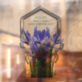 花1 – 窓の付き合い： 20.00インチx 30.00インチ ウィンドウサイン (シート2)