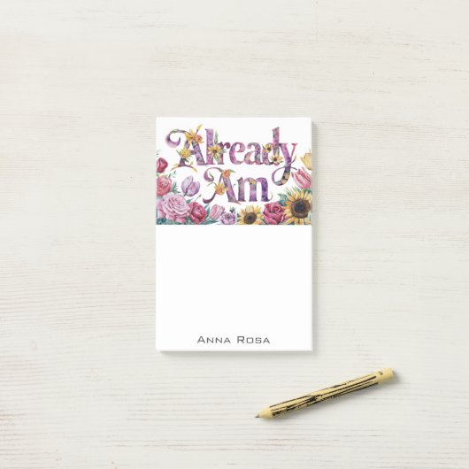 *~*花1 ALREADY AM AP85 Manifest ポストイット (デスク上)