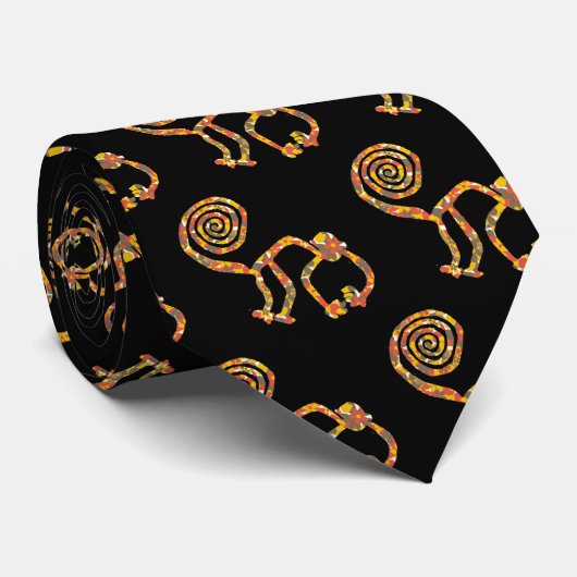 花2のNazca猿 ネクタイ (ロール)