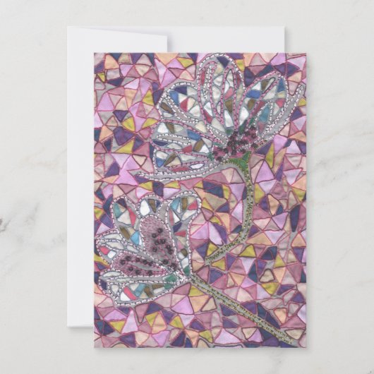 花2本 サンキューカード (正面)