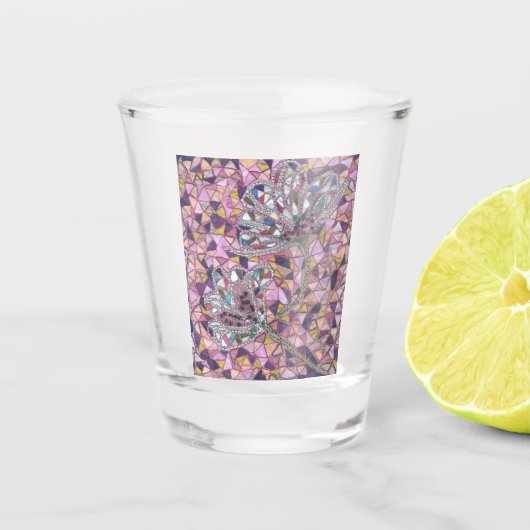 花2本 ショットグラス (正面)