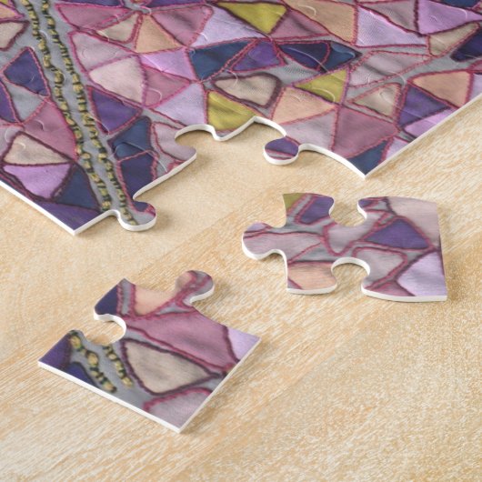 花2本 ジグソーパズル (側面)