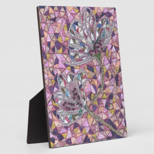 花2本 フォトプラーク (側面)