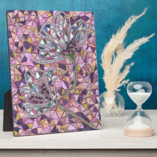 花2本 フォトプラーク (側面)