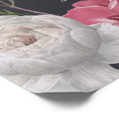 花2枚 写真 お悔やみ 生前の記念 葬儀 ポスター (角)