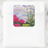 花2008牧草地の端に スクエアシール (バッグ)