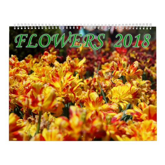 花2018年 カレンダー (カバー)