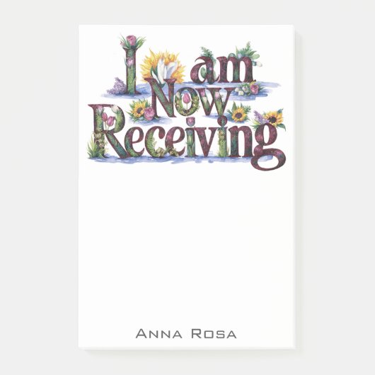 *~*花21私は今AP85の症状を受け取っている ポストイット (正面)