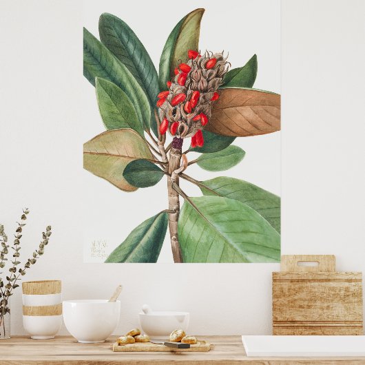 花2 ポスター (キッチン)