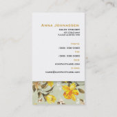 花32 • エレガントな名刺 名刺 (裏面)