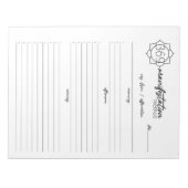 花369顕示方法、引力の法則 ノートパッド (正面)