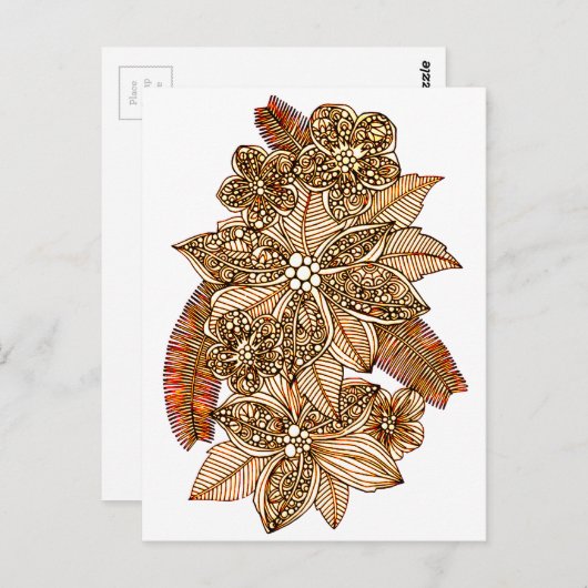 花4 ポストカード (正面/裏面)