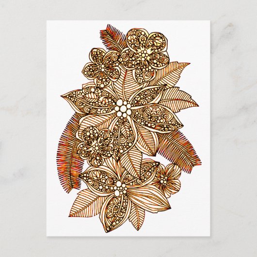 花4 ポストカード (正面)