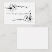 花5枚の花びらカード ノートカード (正面/裏面)