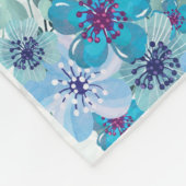 花「おばさんが作ったもの」 フリースブランケット (角)