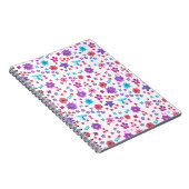 花 – かわいらし動力スパイラルノートまたはジャーナル ノートブック (右側)