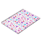 花 – かわいらし動力スパイラルノートまたはジャーナル ノートブック (左側)