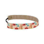 花、つぼおよびボトルパターン アスレチックヘッドバンド (左)