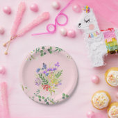 花（ばちゃばちゃ）跳ねる ペーパープレート (パーティー)