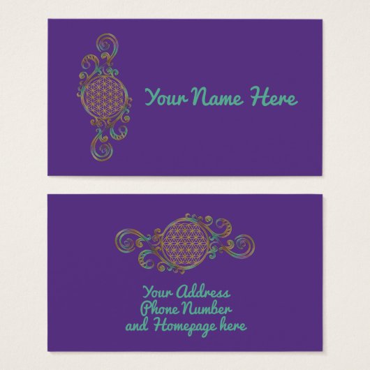 花 – らせん状オーナメント1 (正面&裏面)