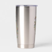 花 – らせん状オーナメント1 保温保冷タンブラー (左面)