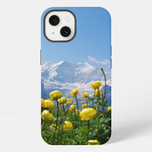 花 | アイガー・モンク スイス アルプス iPhoneケース (裏面)