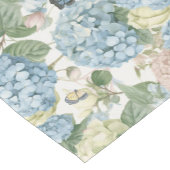 花，アジサイ，ヴィンテージバラ，ピンクのバラ ショートテーブルランナー (コーナー)