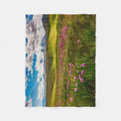 花 |アルタイ山脈，シベリア，ロシア フリースブランケット (正面)