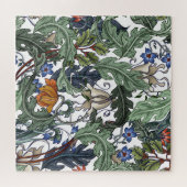 花、アールデコ、シームレスモダンな。 ジグソーパズル (横)